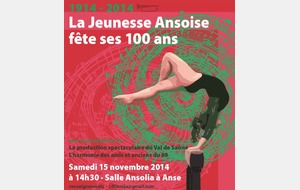 La Jeunesse Ansoise a 100 ans : réservez vos places (nombre limité) 