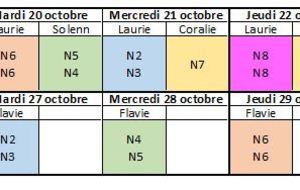 Vacances Octobre 2015