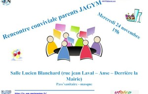 Rencontre conviviale parents JAGYM - Rappel