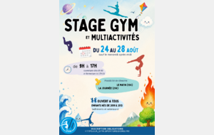 Stage vacances GYM - MULTIACTIVITES