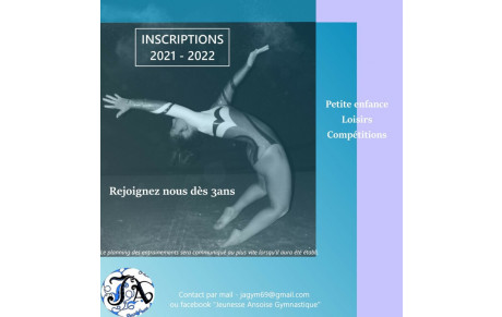 Inscriptions saison 2021-22 en ligne