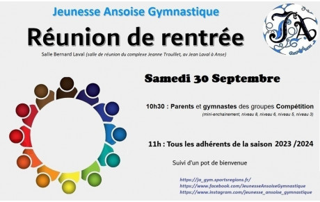 Réunion de rentrée
